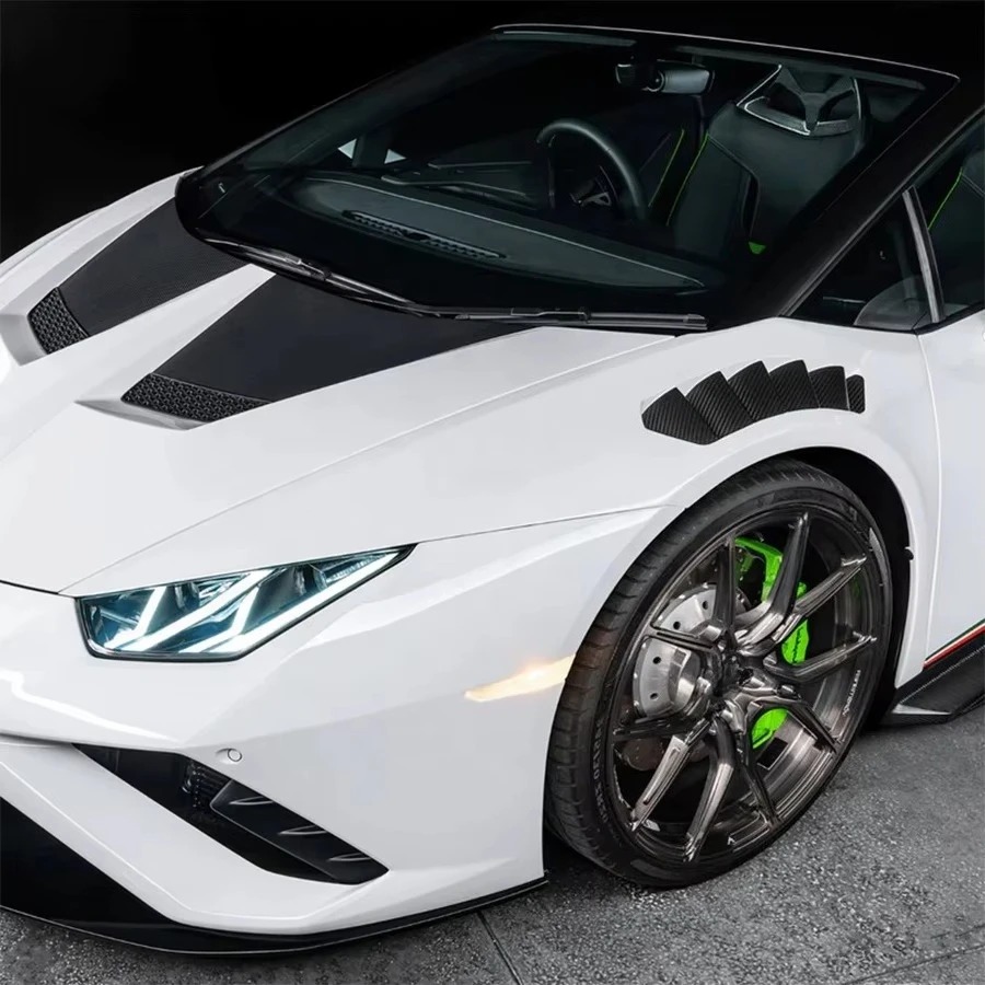 V Style Half Carbon Fiber Front Fenders for  Huracan LP580 LP610 EVO Replace Body Kit